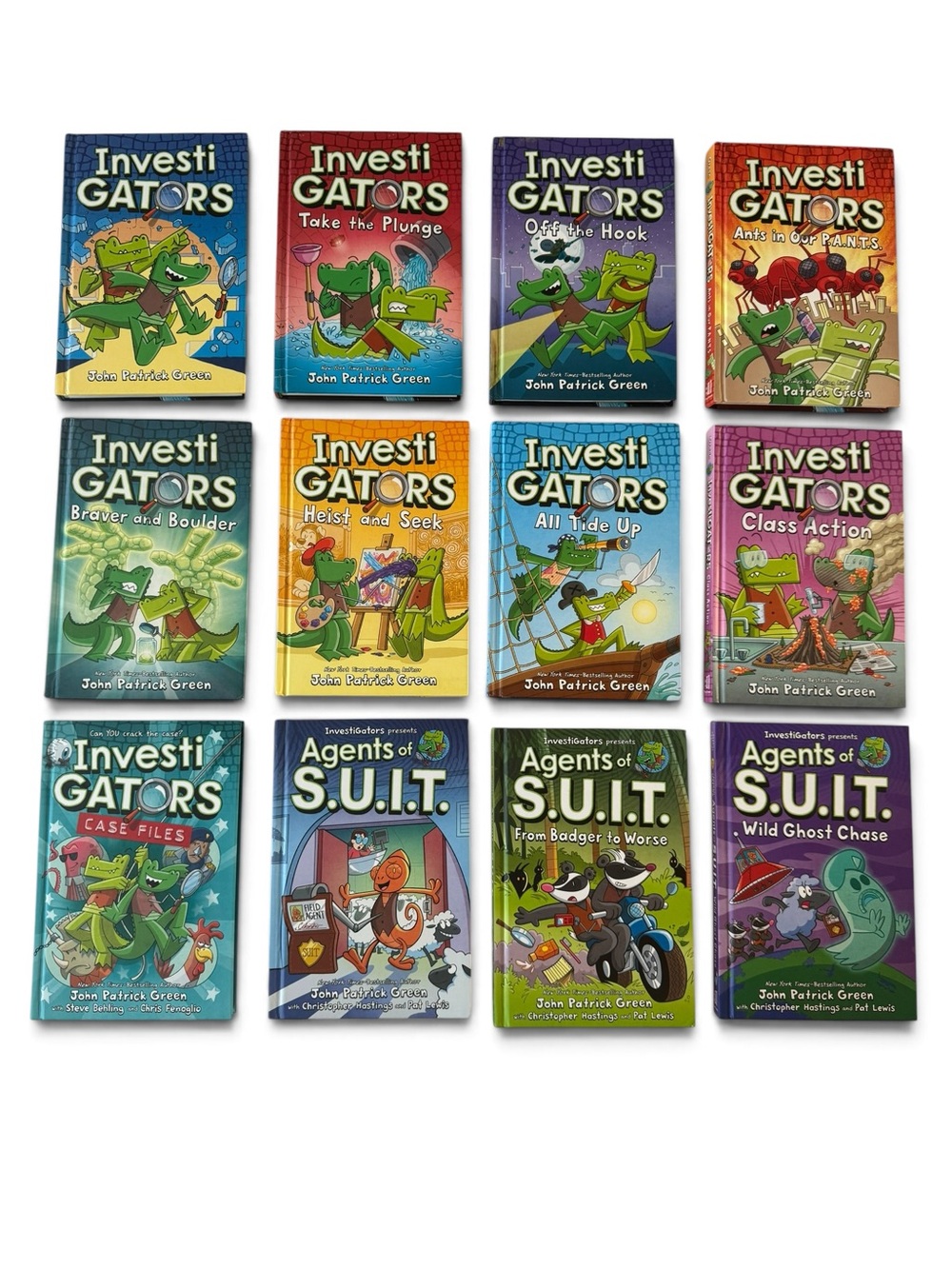 InvestiGators & Agents of S.U.I.T. Hardcover Book Lot | 12 Book Set